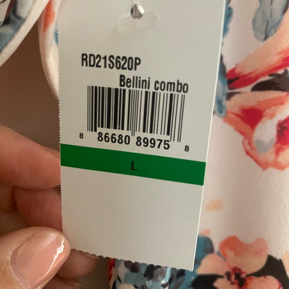 NWT Rachel Roy flowered dress Size L - Picture 5 of 9